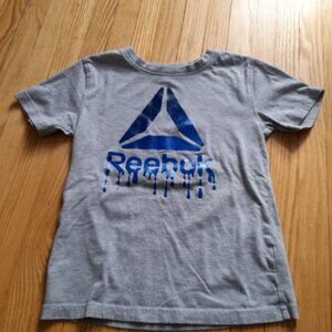 Reebok Kids Gray and Blue Graphic T-Shirt